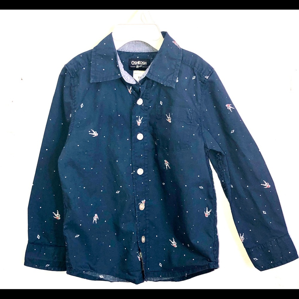 Boys Astronaut Themed Shirt SZ 3T